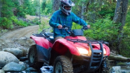 person driving atv