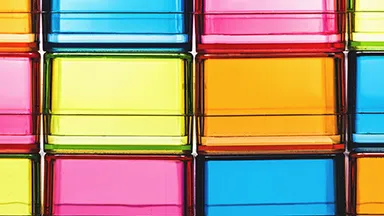 Translucent color plastic boxes